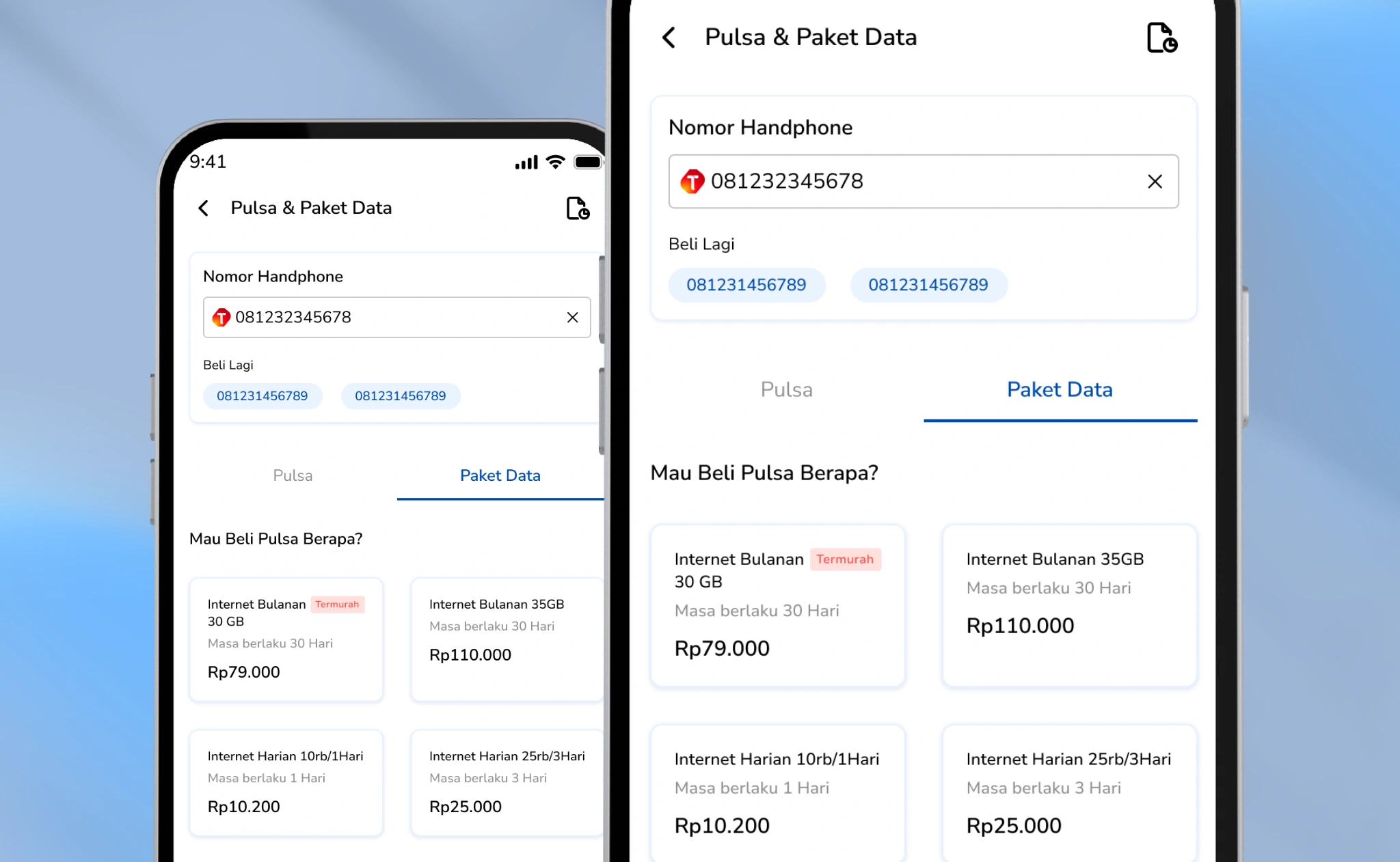 Pulsa dan Paket Data